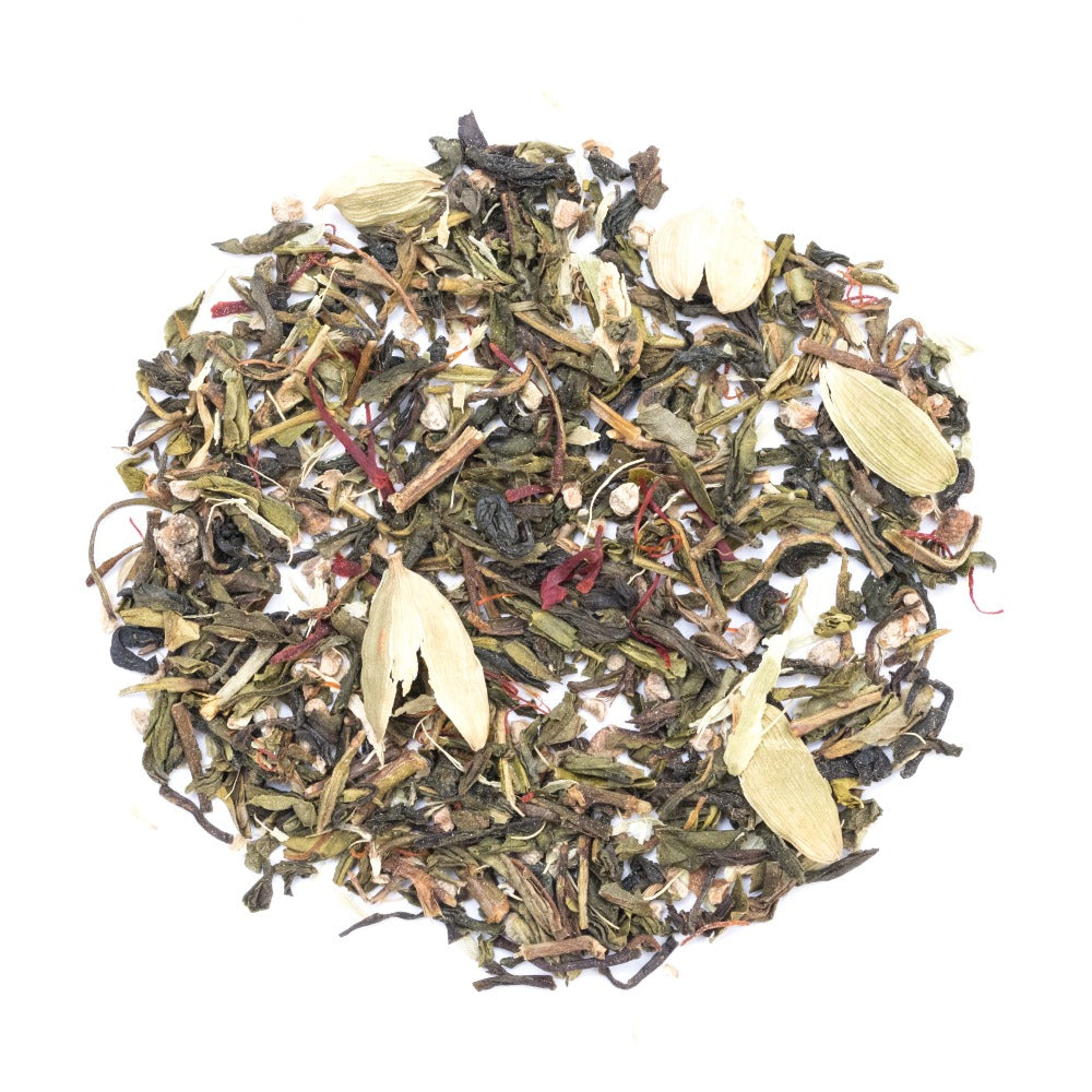 Saffron Cardamom Green Tea